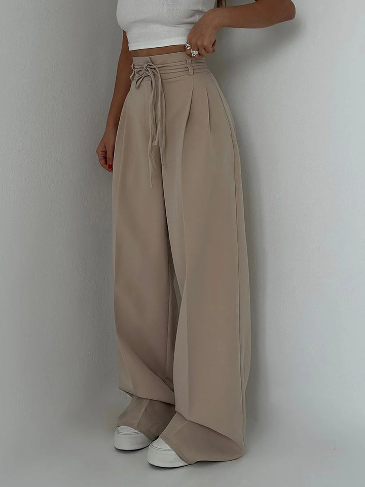 High Waisted Wide Leg Trousers – Elegant Flowing Pants for Work & Modern Everyday Styling