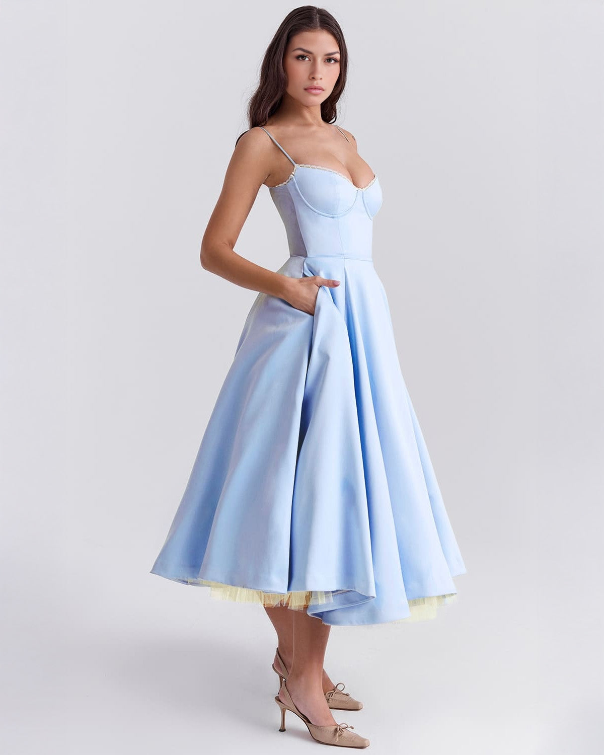 Vestido Midi Selene Elegante y Sofisticado