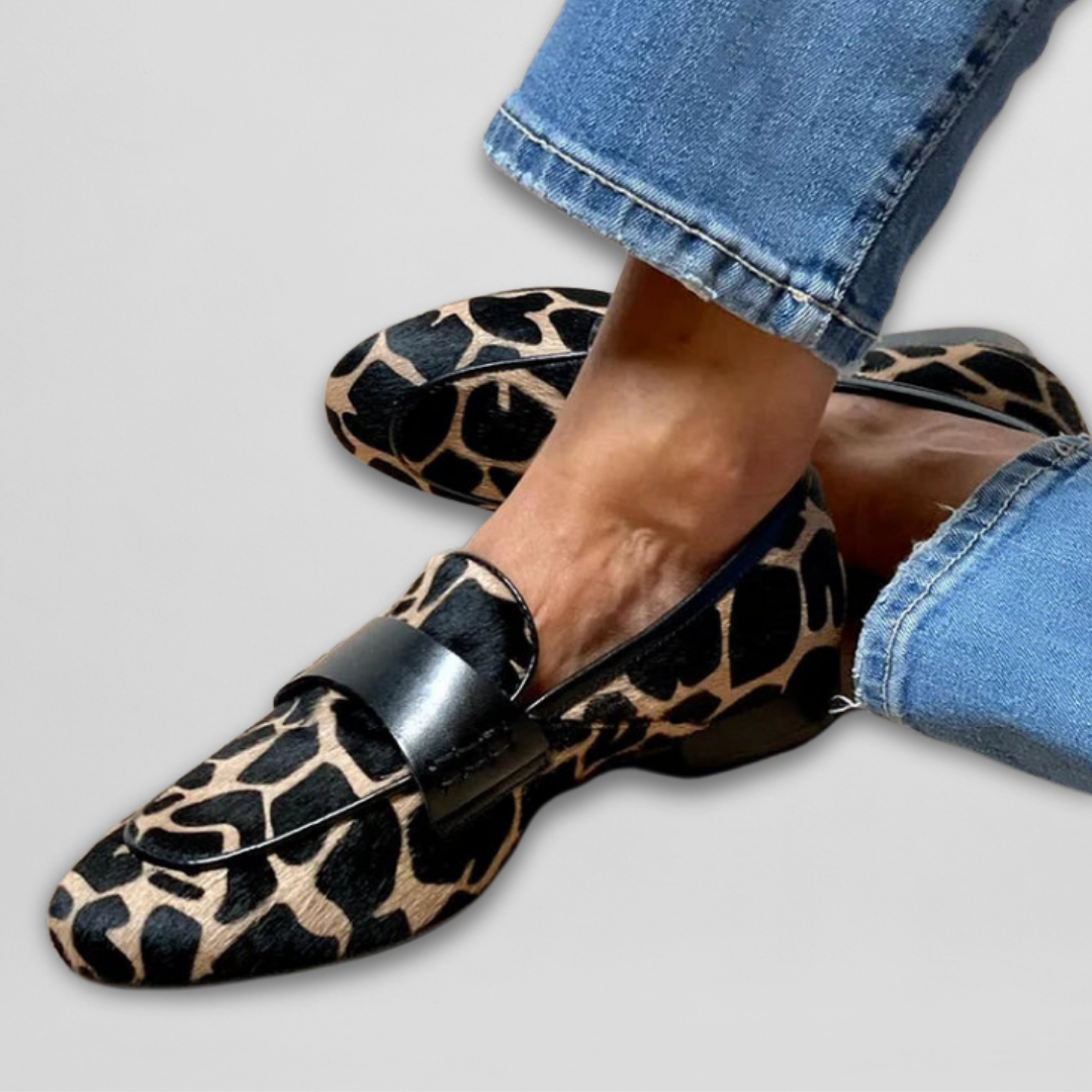 Loafer à imprimé léopard tendance pour un style audacieux