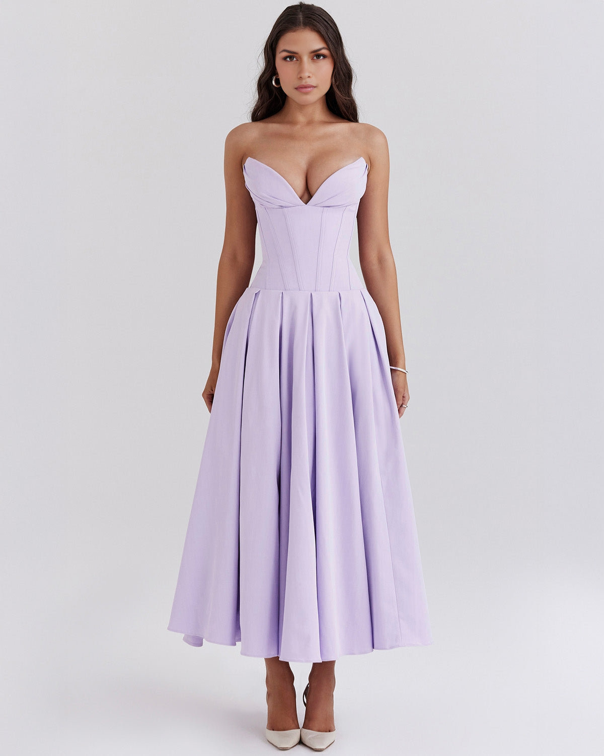 Elegant Amalfi Midi-Kleid für stilvollen Auftritt