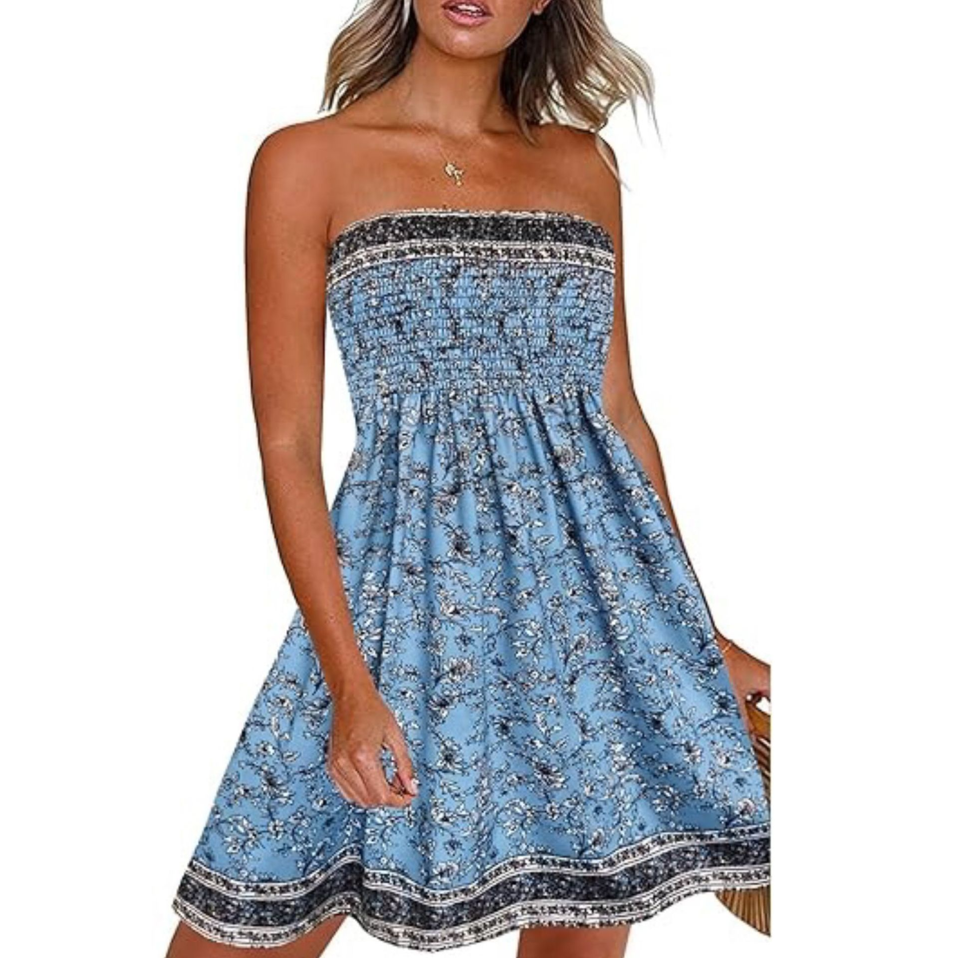 SunMuse™ Backless Floral Summer Dress