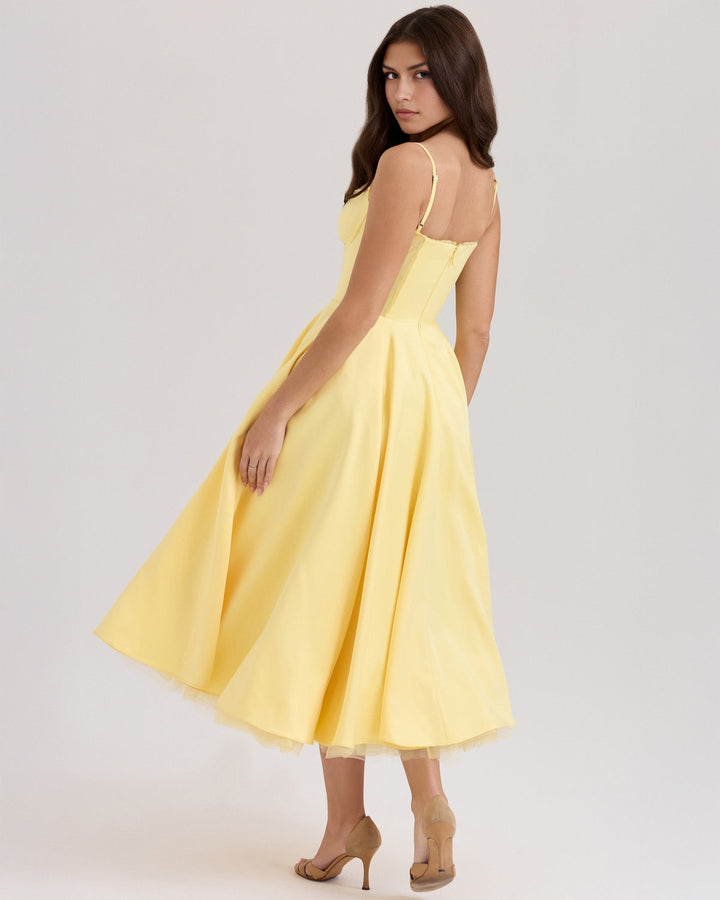 Ophira - Classy Corset Midi Dress