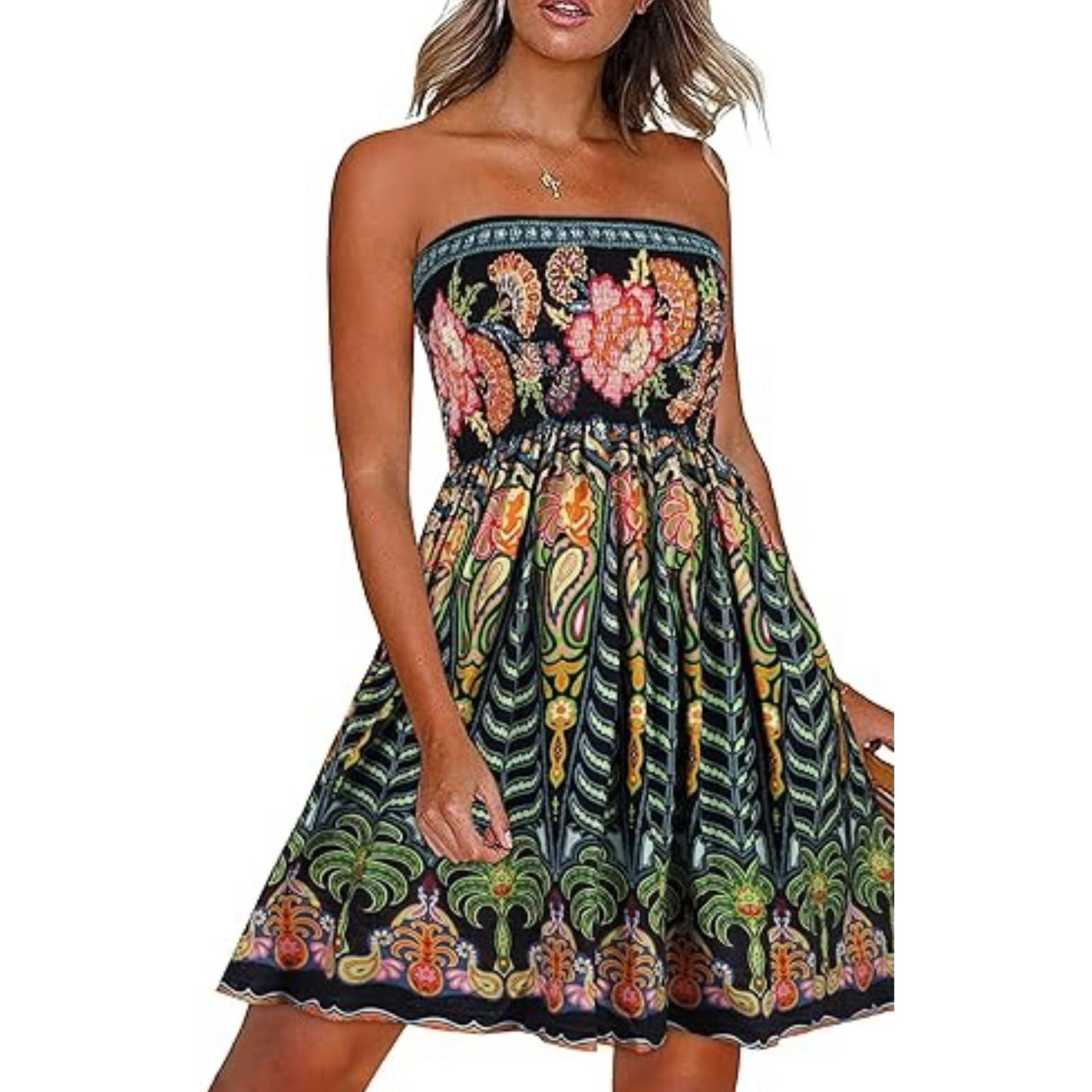 SunMuse™ Backless Floral Summer Dress