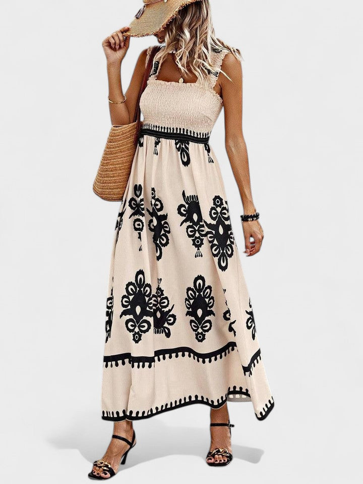 Liora - Maxi Dress with Smocked Bodice