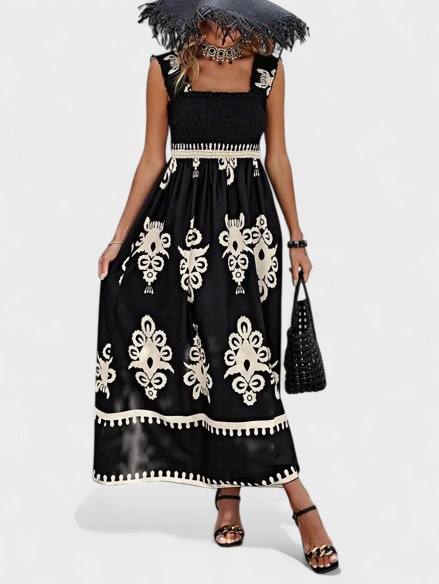 Liora - Maxi Dress with Smocked Bodice