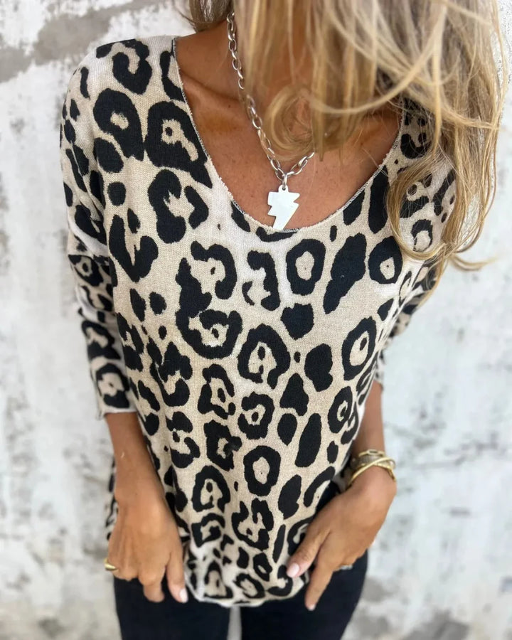 Leopard Print Button-Up Shirt – Lightweight Statement Top for Casual & Smart Everyday Styling