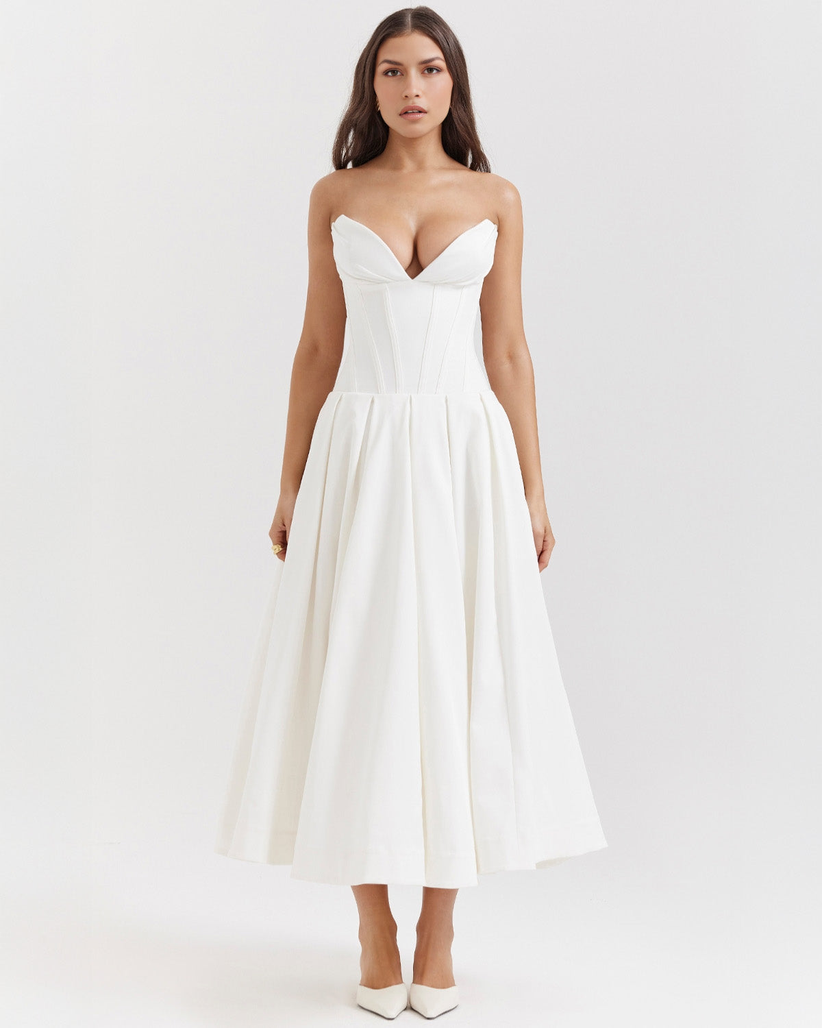 Elegant Amalfi Midi-Kleid für stilvollen Auftritt