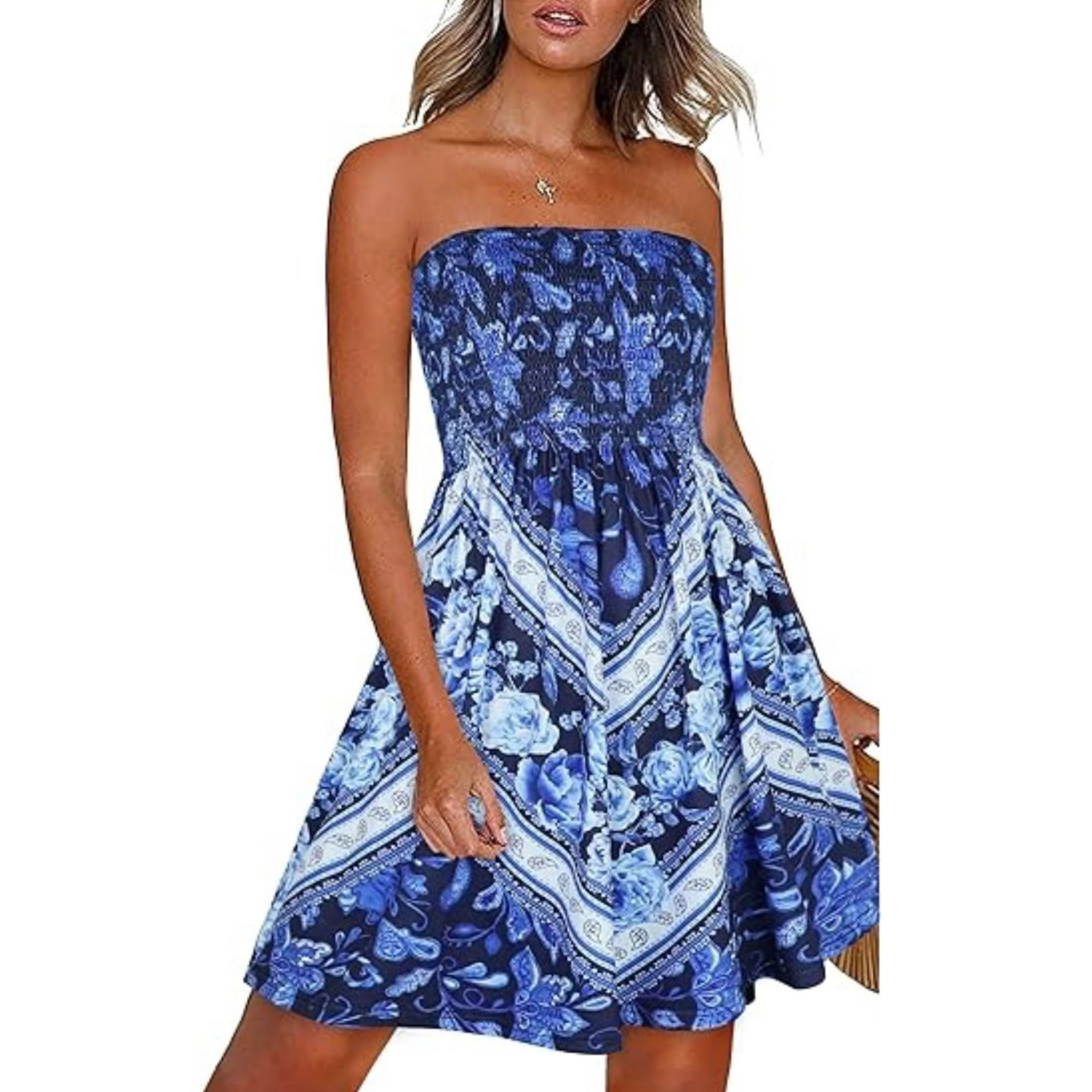 SunMuse™ Backless Floral Summer Dress