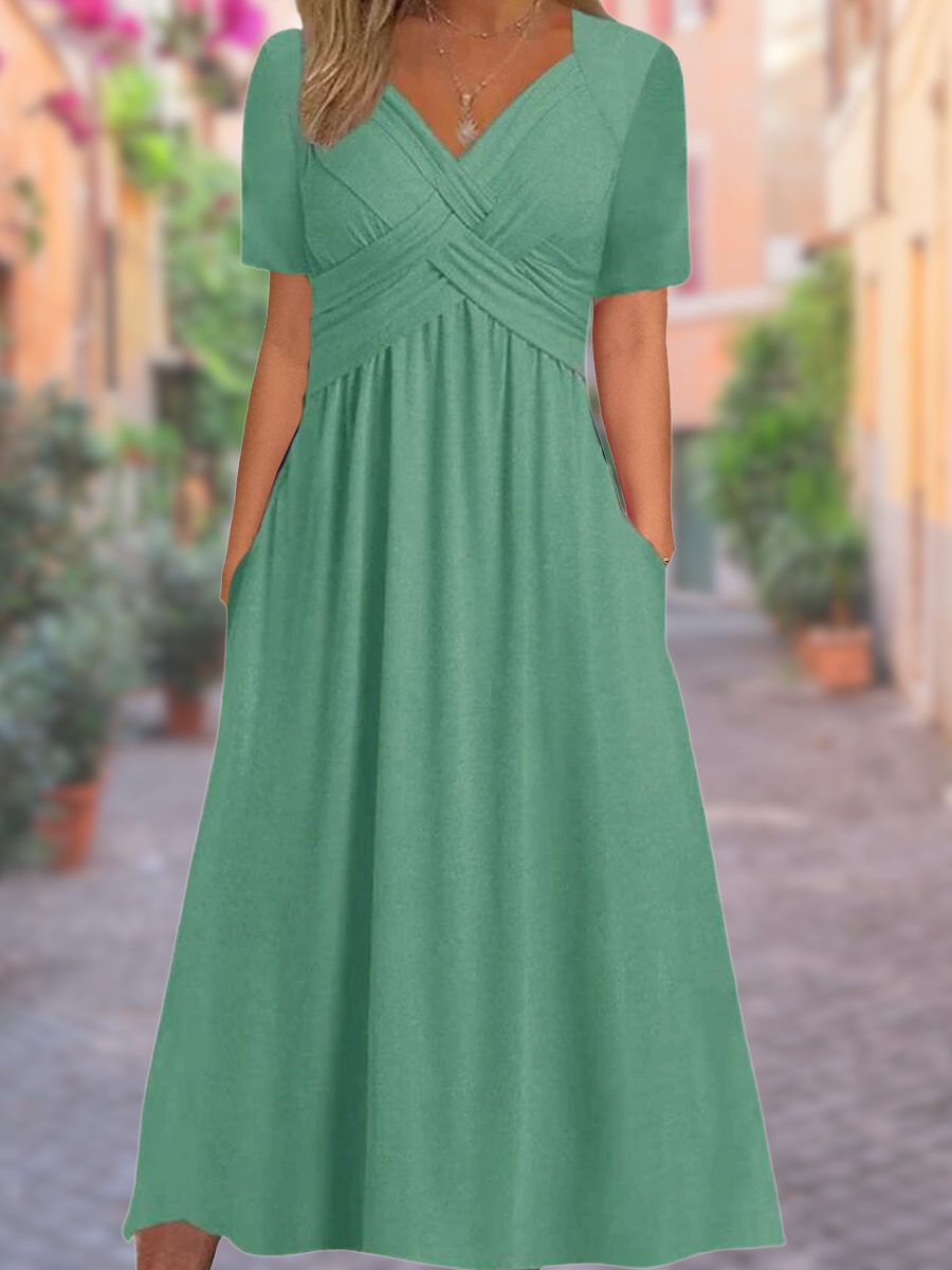 Ariela™ - Comfortable V-Neck Dress