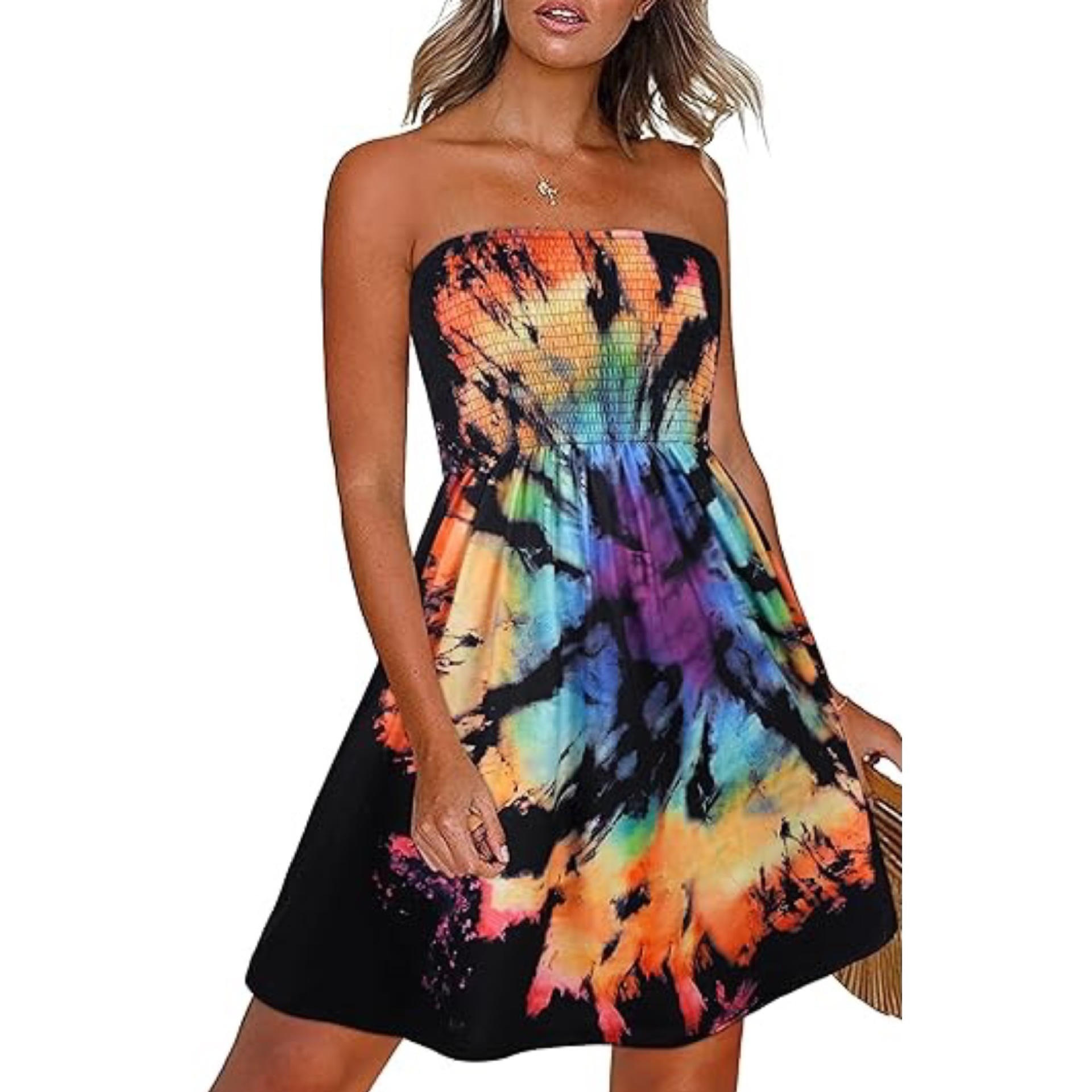 SunMuse™ Backless Floral Summer Dress