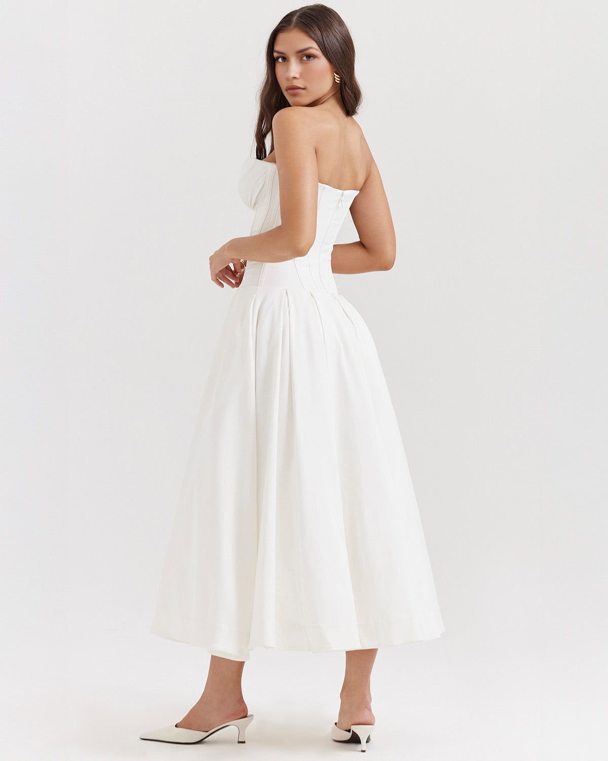 Elegant Amalfi Midi-Kleid für stilvollen Auftritt