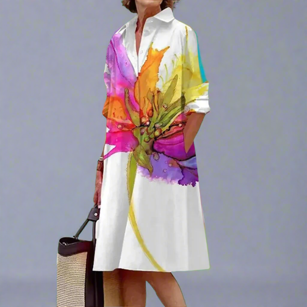 Doris - Luxe Midi Dress for Effortless Summer Comfort