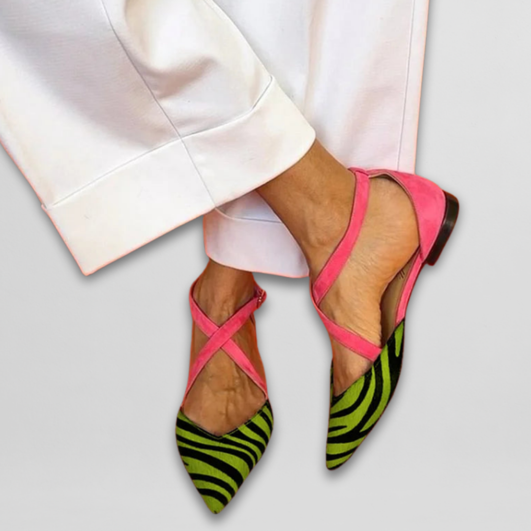 Fenna | Elegant Ballerina Flats with Adjustable Straps for a Perfect Fit
