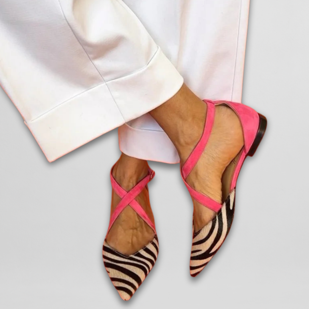Fenna | Elegant Ballerina Flats with Adjustable Straps for a Perfect Fit