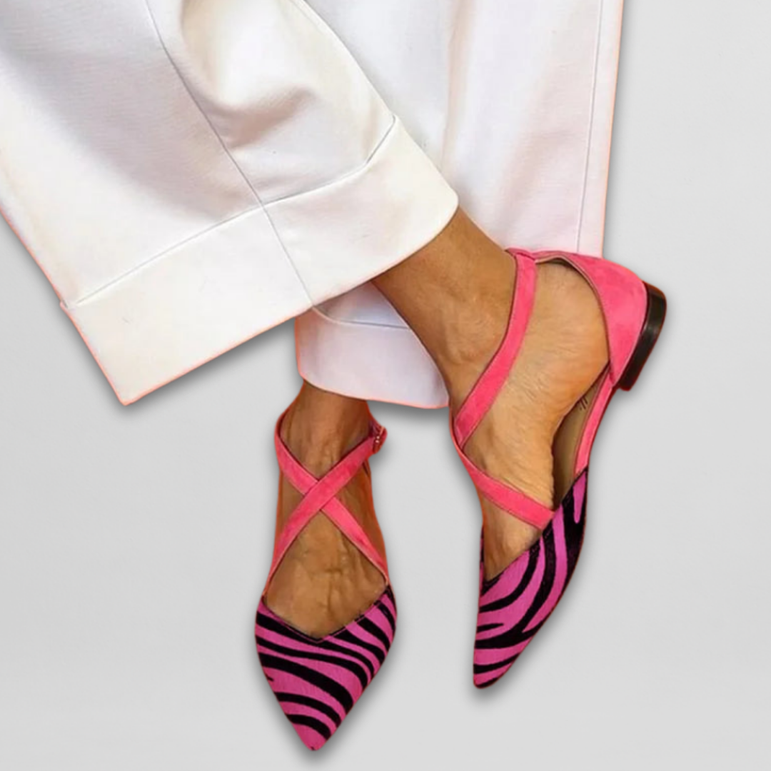Fenna | Elegant Ballerina Flats with Adjustable Straps for a Perfect Fit