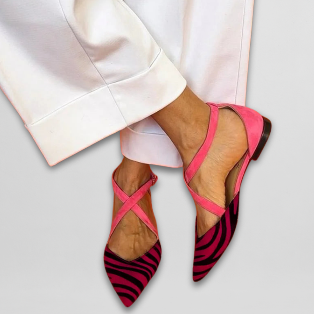 Fenna | Elegant Ballerina Flats with Adjustable Straps for a Perfect Fit