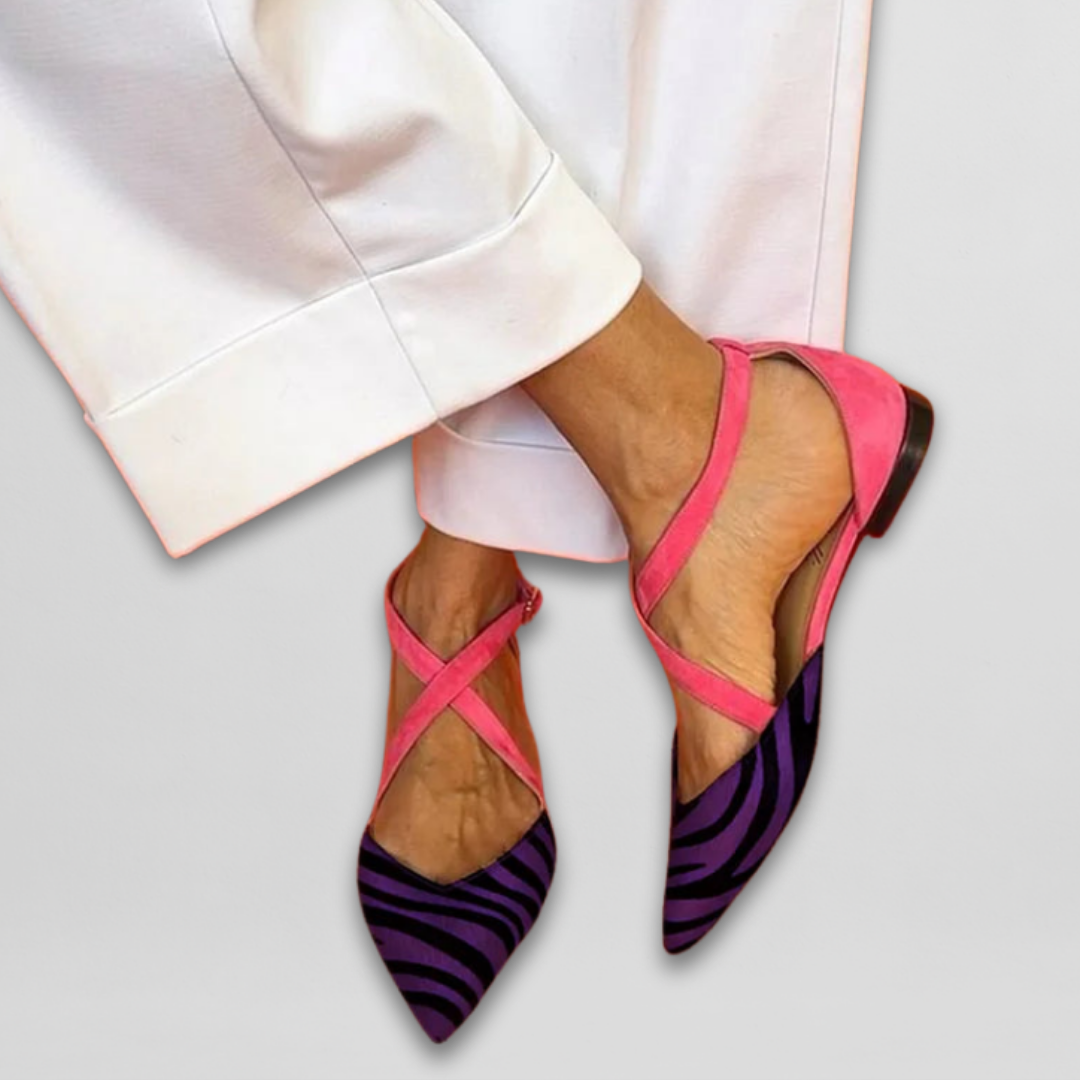 Fenna | Elegant Ballerina Flats with Adjustable Straps for a Perfect Fit