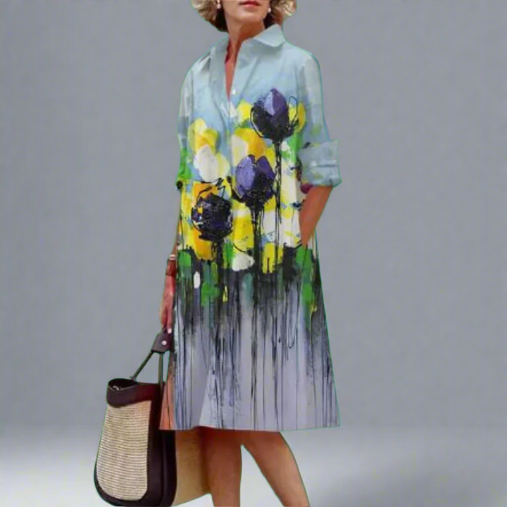 Yvette - Elegant Premium Midi Dress for Any Occasion
