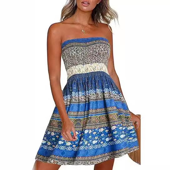 SunMuse™ Backless Floral Summer Dress
