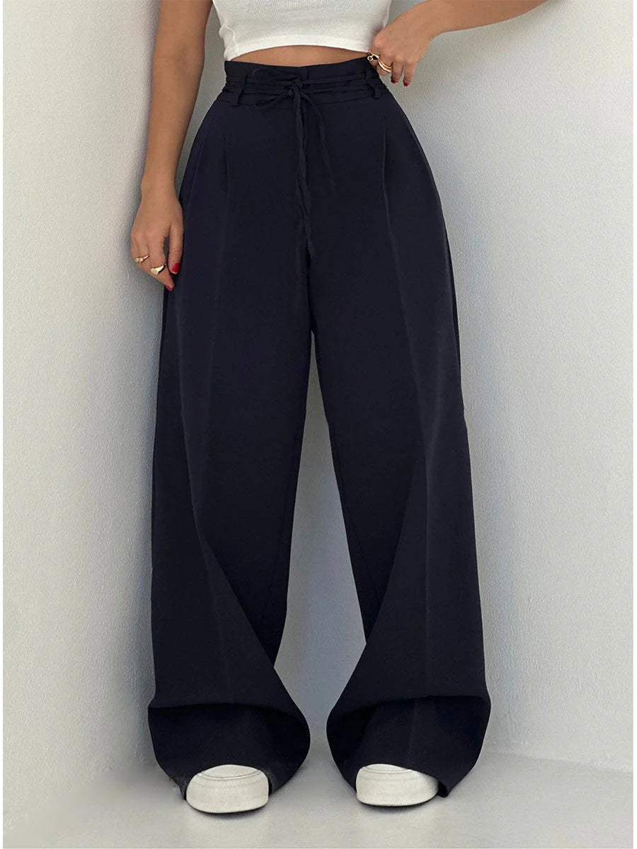 High Waisted Wide Leg Trousers – Elegant Flowing Pants for Work & Modern Everyday Styling