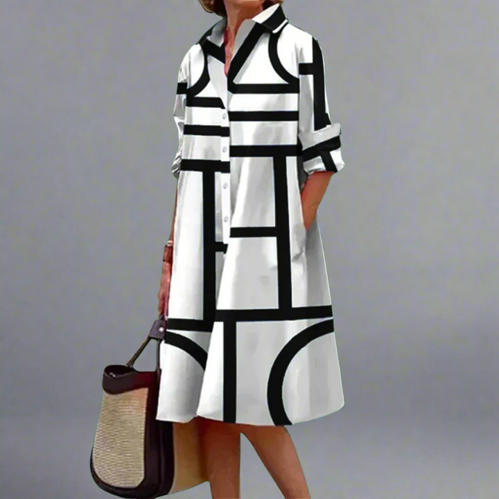 Brigitte - Luxe Midi Dress for Effortless Elegance