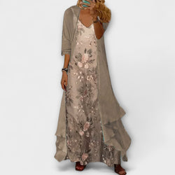 Elva - Layered Floral Dress