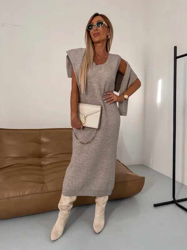 Ensemble élégant Audrey - Pull à col roulé et jupe assortie pour un look chic et sophistiqué