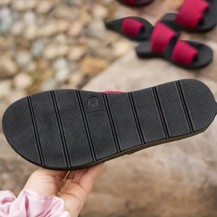 Celia - Perforated Mesh Sandals