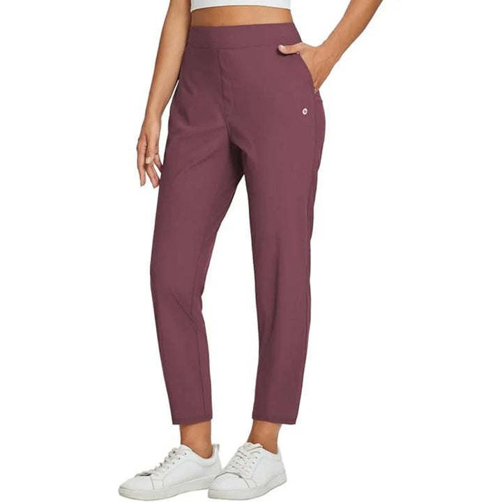 Lightweight Stretch Ankle Trousers – Slim Fit Comfortable Pants for Work & Everyday Styling