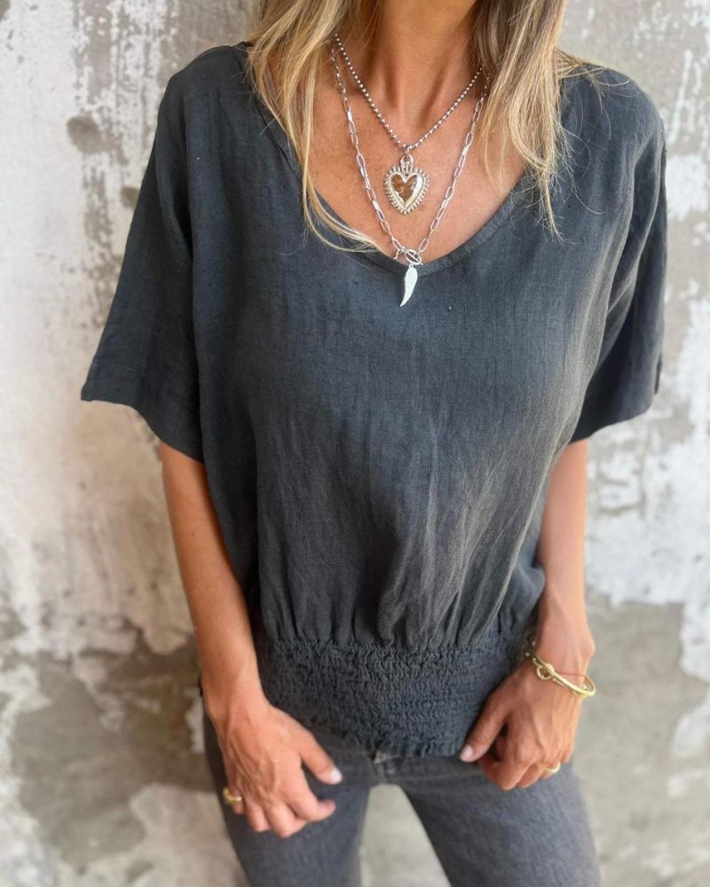 LENNOX – CLOSE CUT V NECK TEE