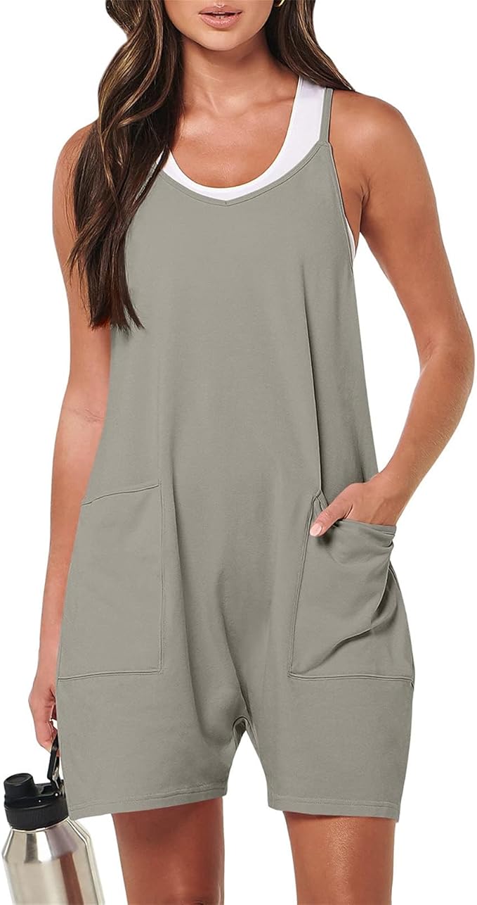 Women’s Casual Zipper Pocket Jumpsuit – Streetwear-Inspired Fleece Overalls