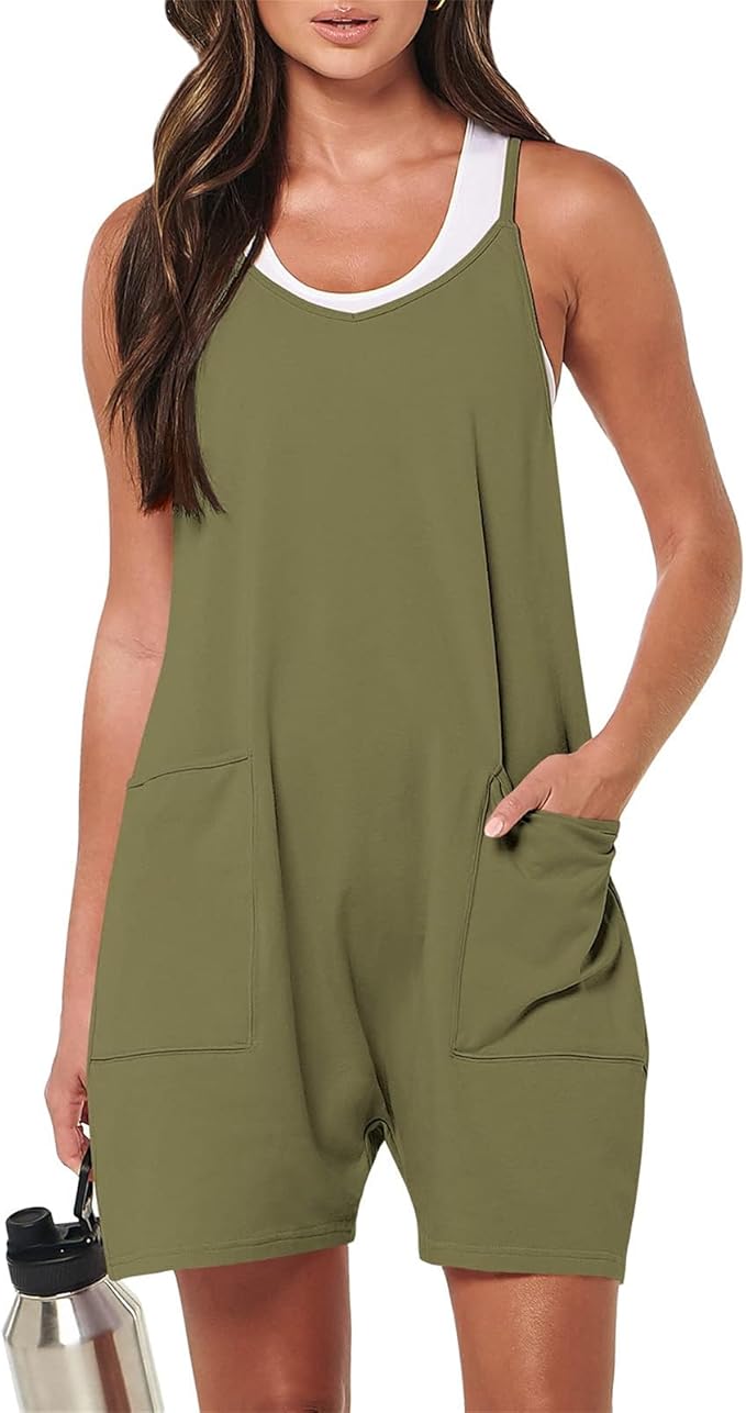 Women’s Casual Zipper Pocket Jumpsuit – Streetwear-Inspired Fleece Overalls