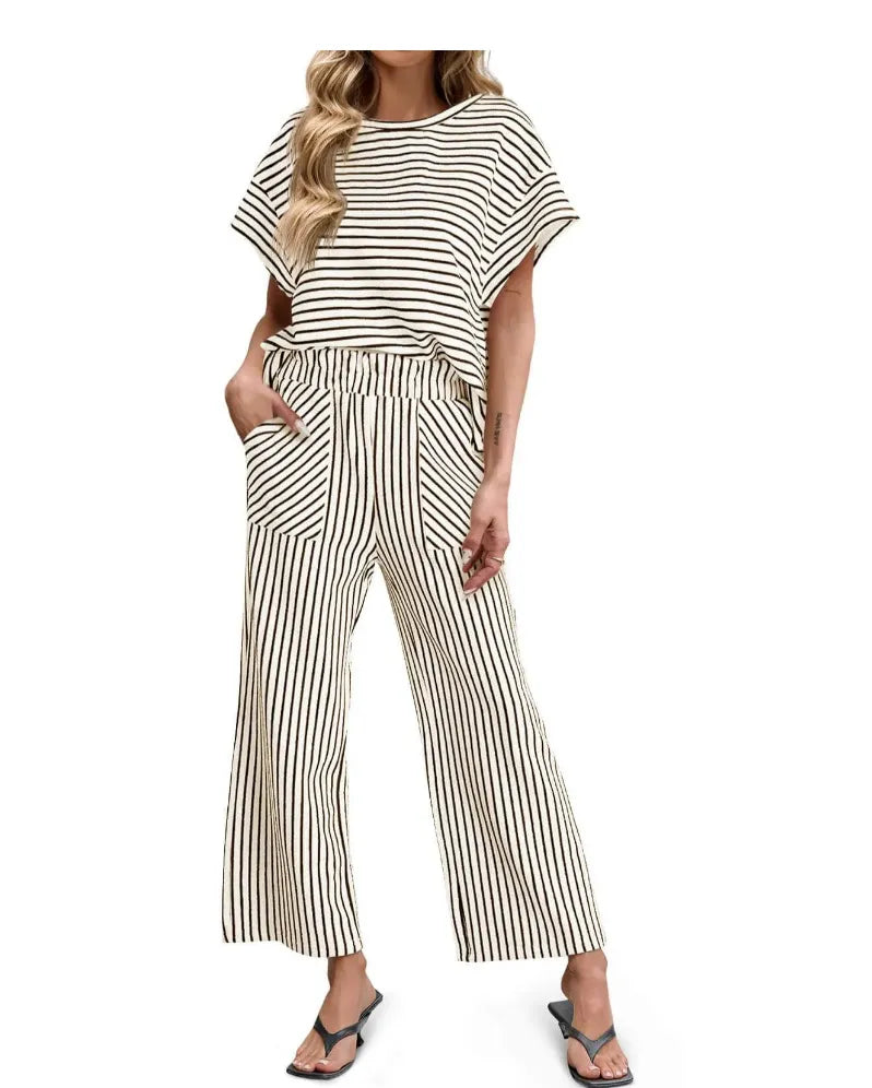 Lunéva™ Striped Lounge Set
