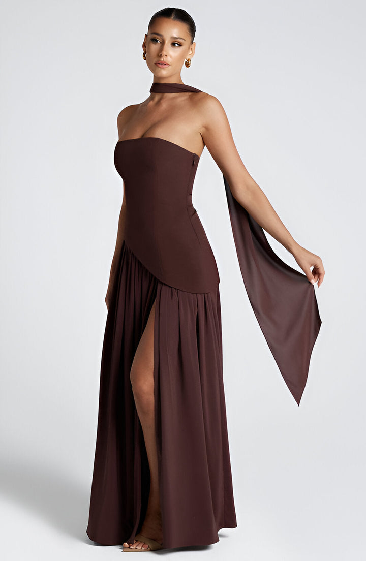 AURORA – RADIANT STRAPLESS EVENING GOWN