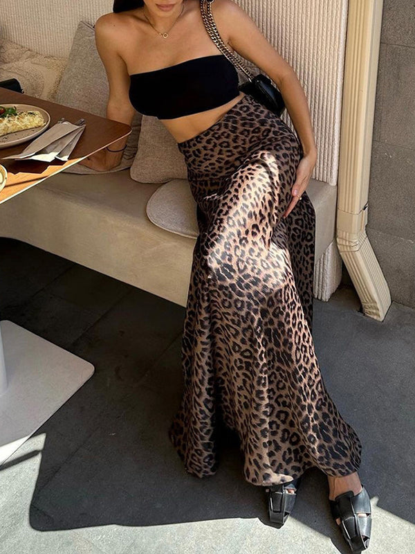 Bodycon Mermaid Leopard Skirts Bottoms