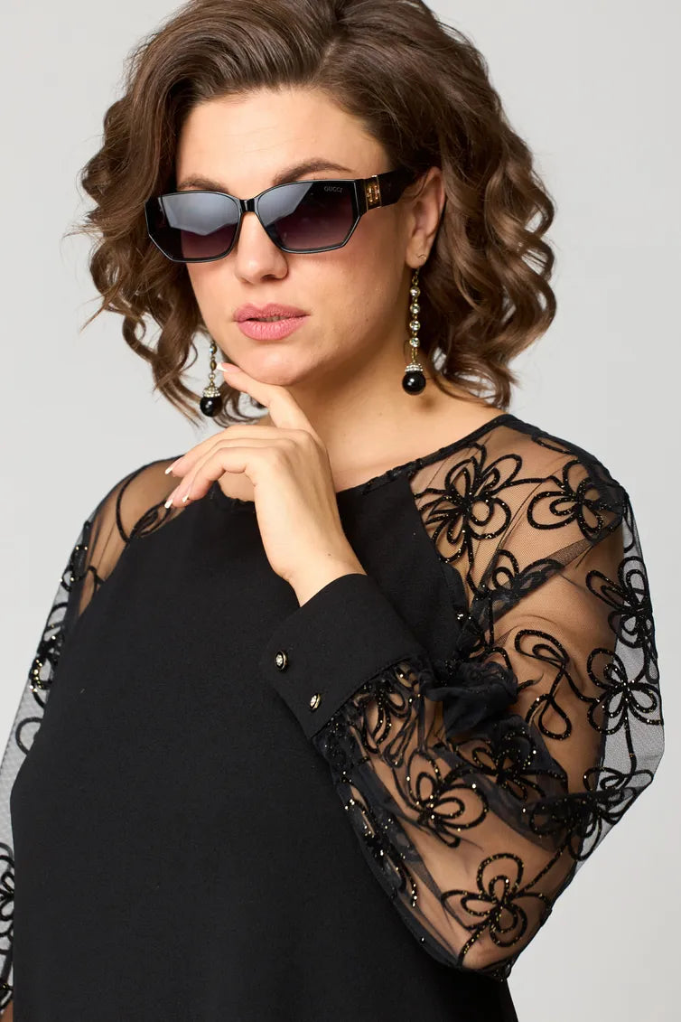 Destiny - Ttendy Lace-Sleeve Dress