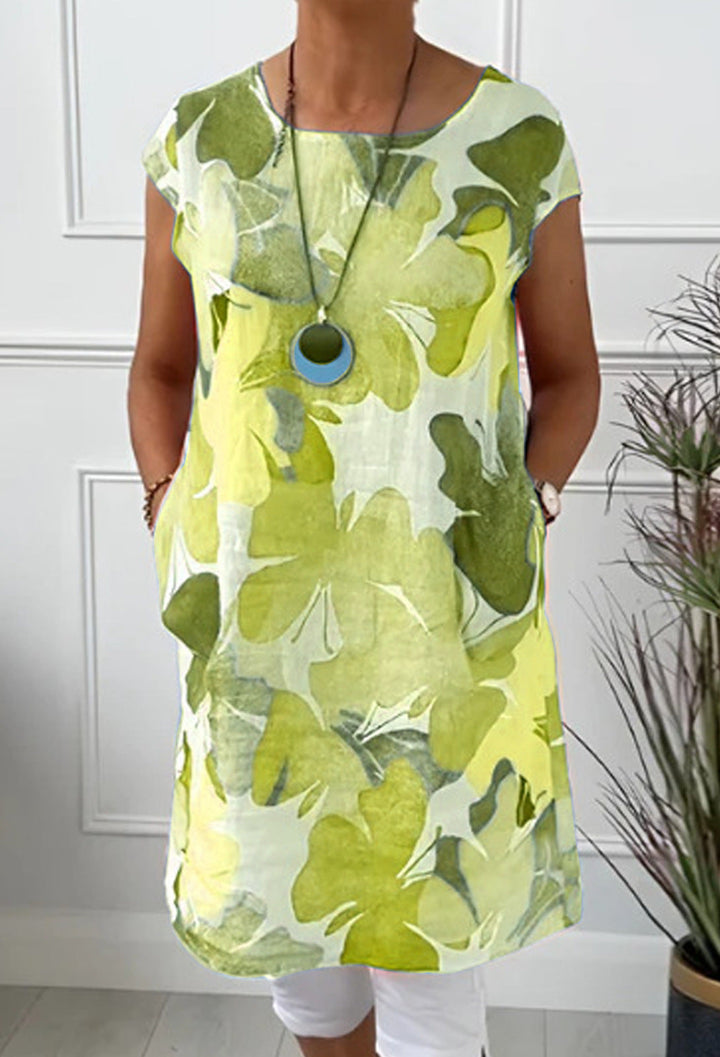 FREYANA – STYLISH FLORAL POCKET DRESS