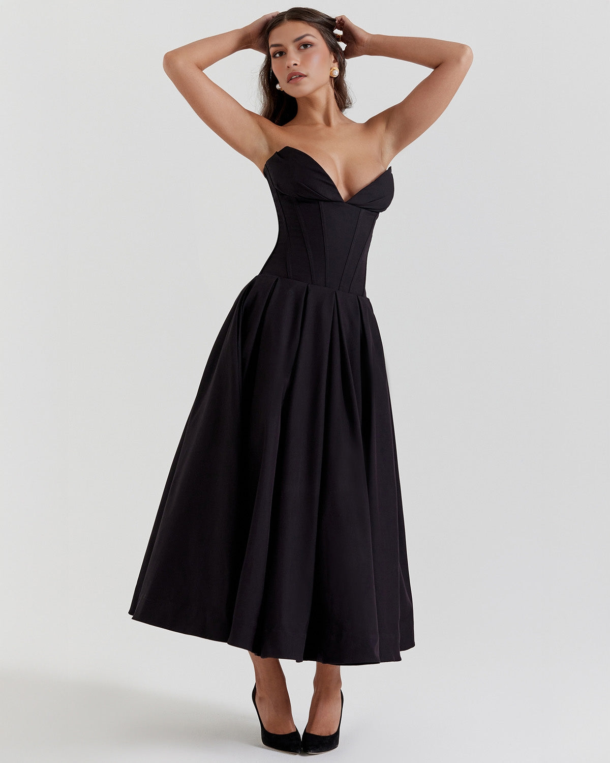 Elegant Amalfi Midi-Kleid für stilvollen Auftritt