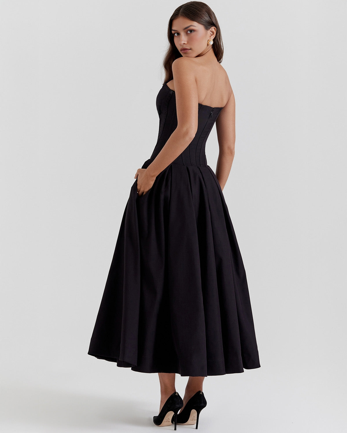Elegant Amalfi Midi-Kleid für stilvollen Auftritt