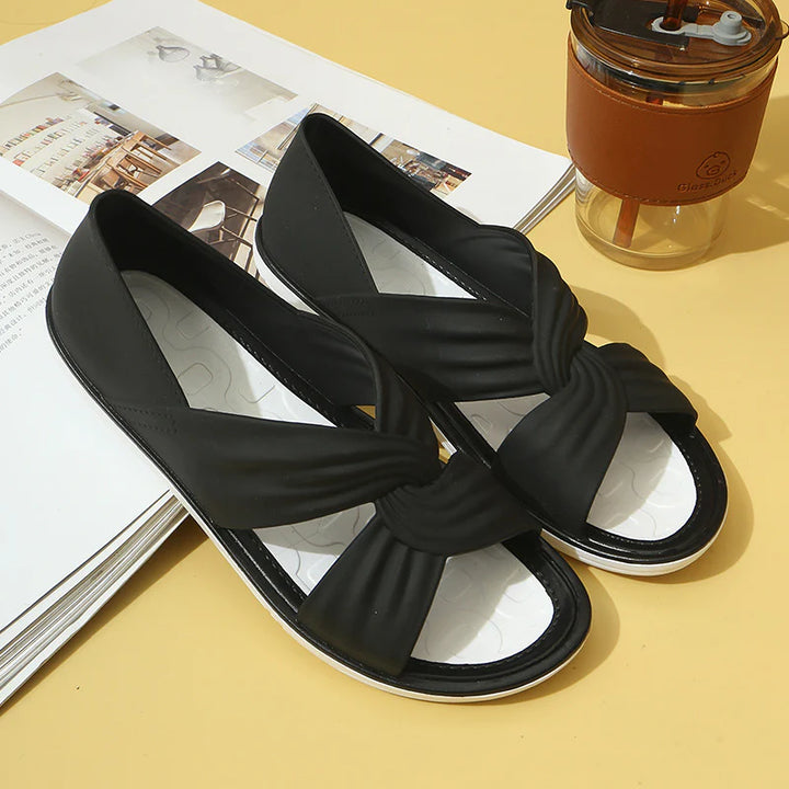 Soft Knot Slide Sandals – Lightweight Comfort Summer Slip-On Slides for Everyday Wear