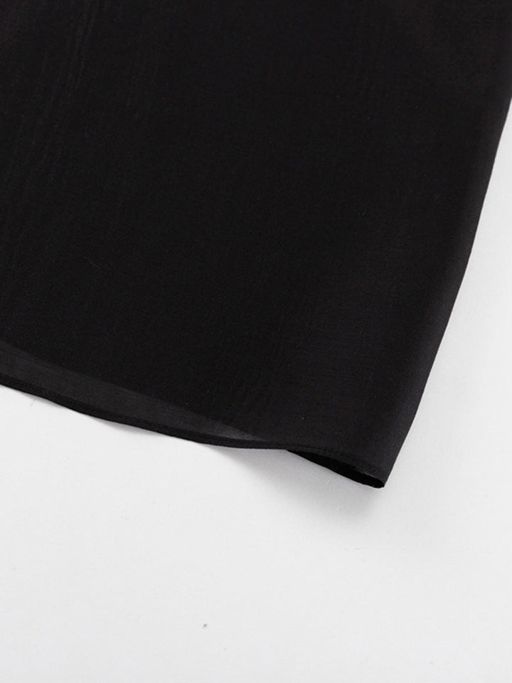 Bodycon High Waisted See-Through Solid Color Split-Joint Skirts Bottoms