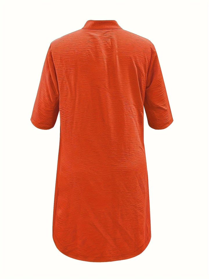 Button-Down Shirt Dress – Effortless Midi Dress with Relaxed Fit for Everyday & Smart Casual Wear