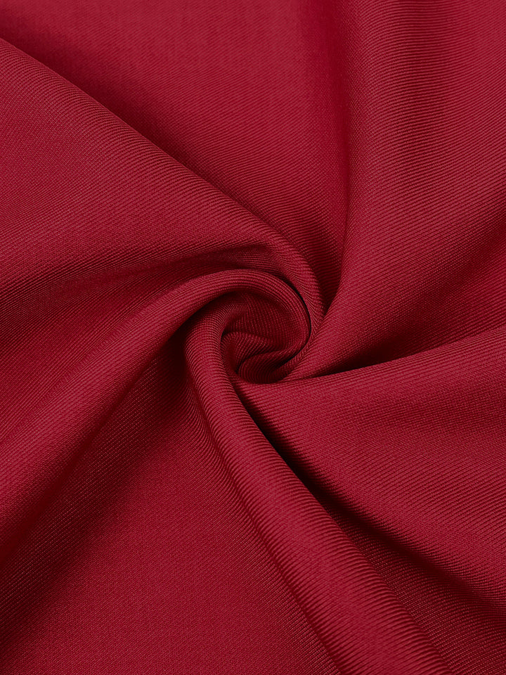 Elasticated Waist High Waisted Big Hemline Pleated Pockets Solid Color Zipper Wide Leg Pants