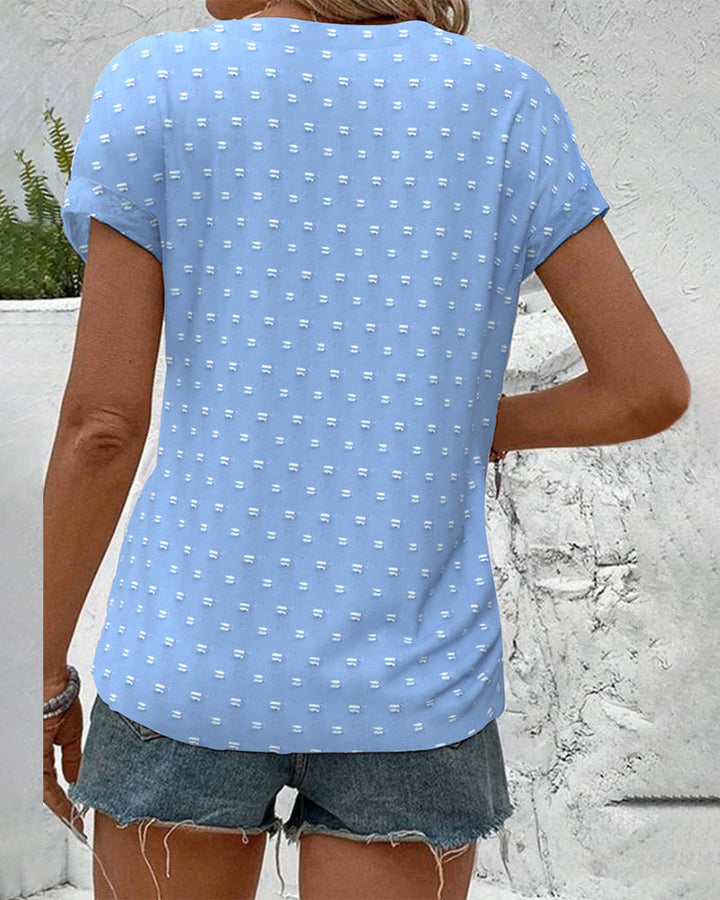 Amarys | Button-Down V-Neck Shirt