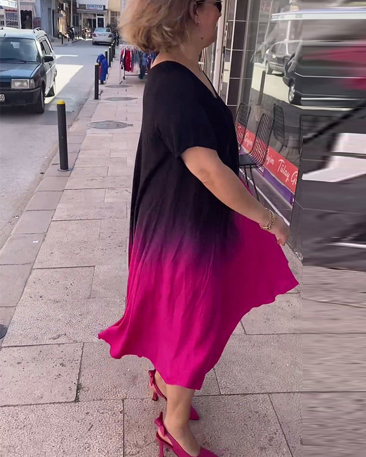 Joan - Summer Gradient Flowy Maxi Dress