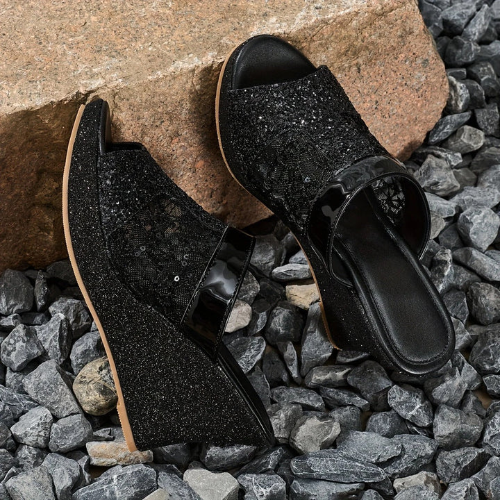 Alexis - Elegant Lace High Heel Sandals
