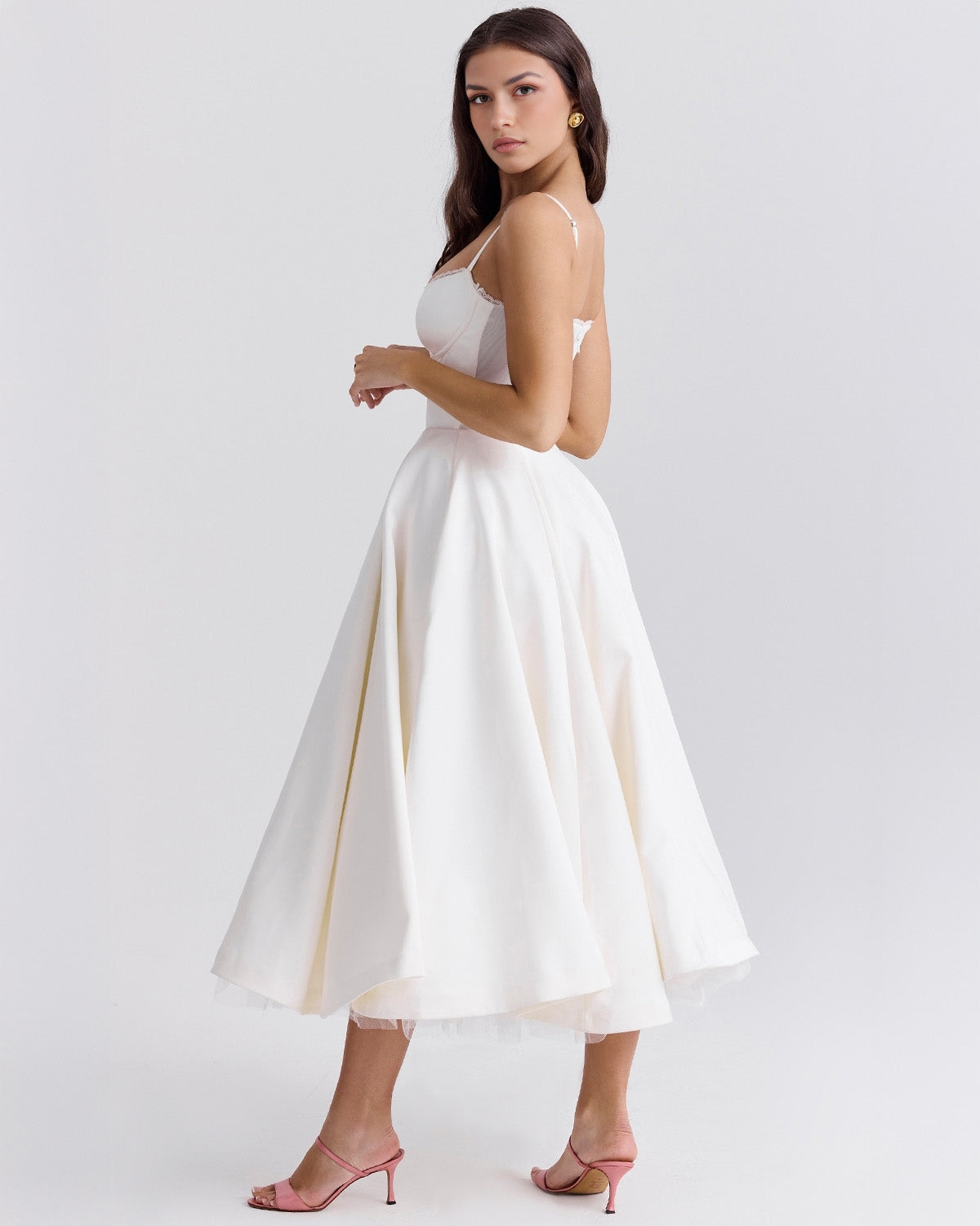 Vestido midi Selene elegante y sofisticado