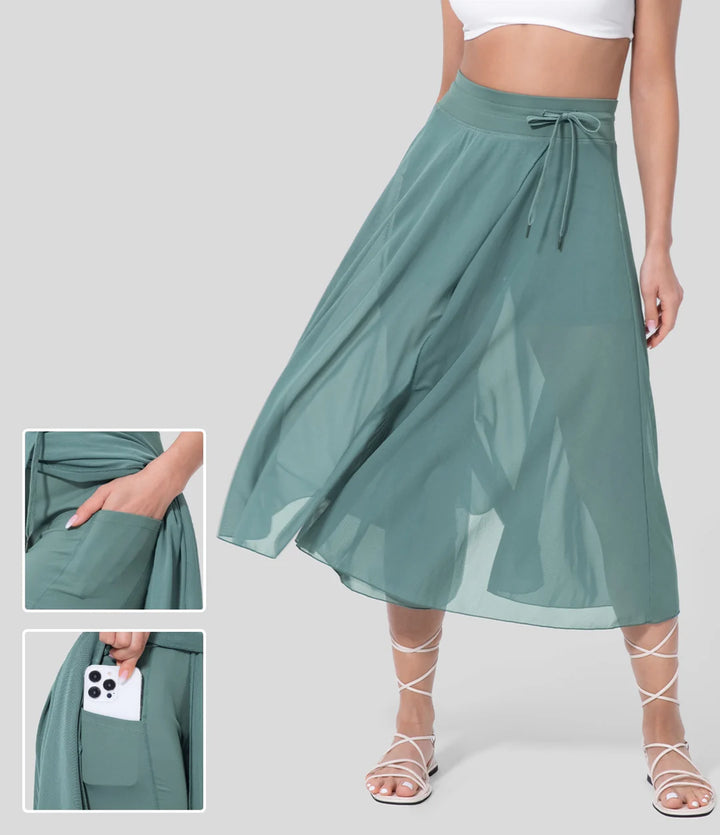 2-in-1 Midi Skirt – Versatile Elegant Skirt for Everyday & Smart Casual Styling