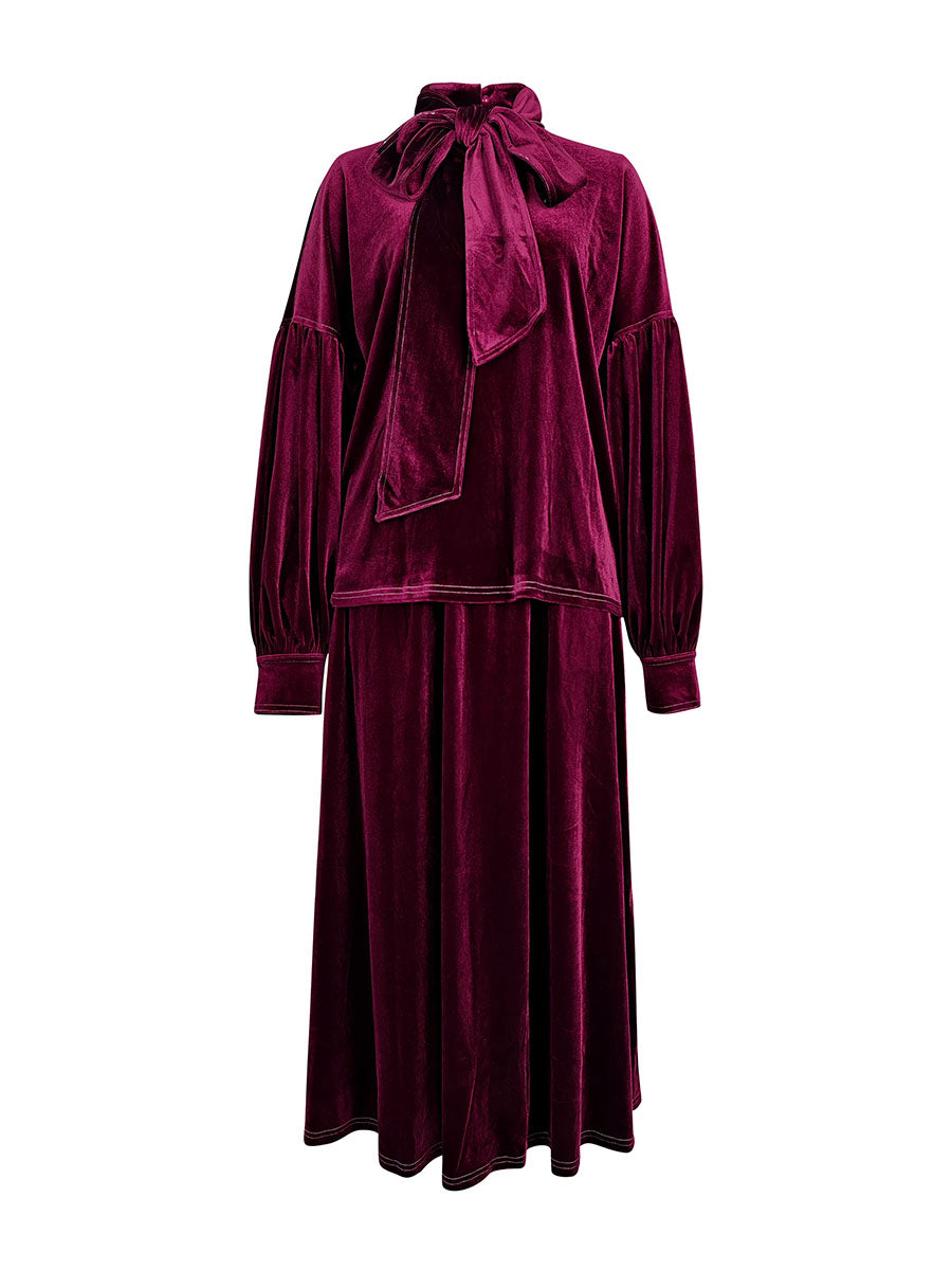 A-Line Loose Solid Color Skirts Bottoms