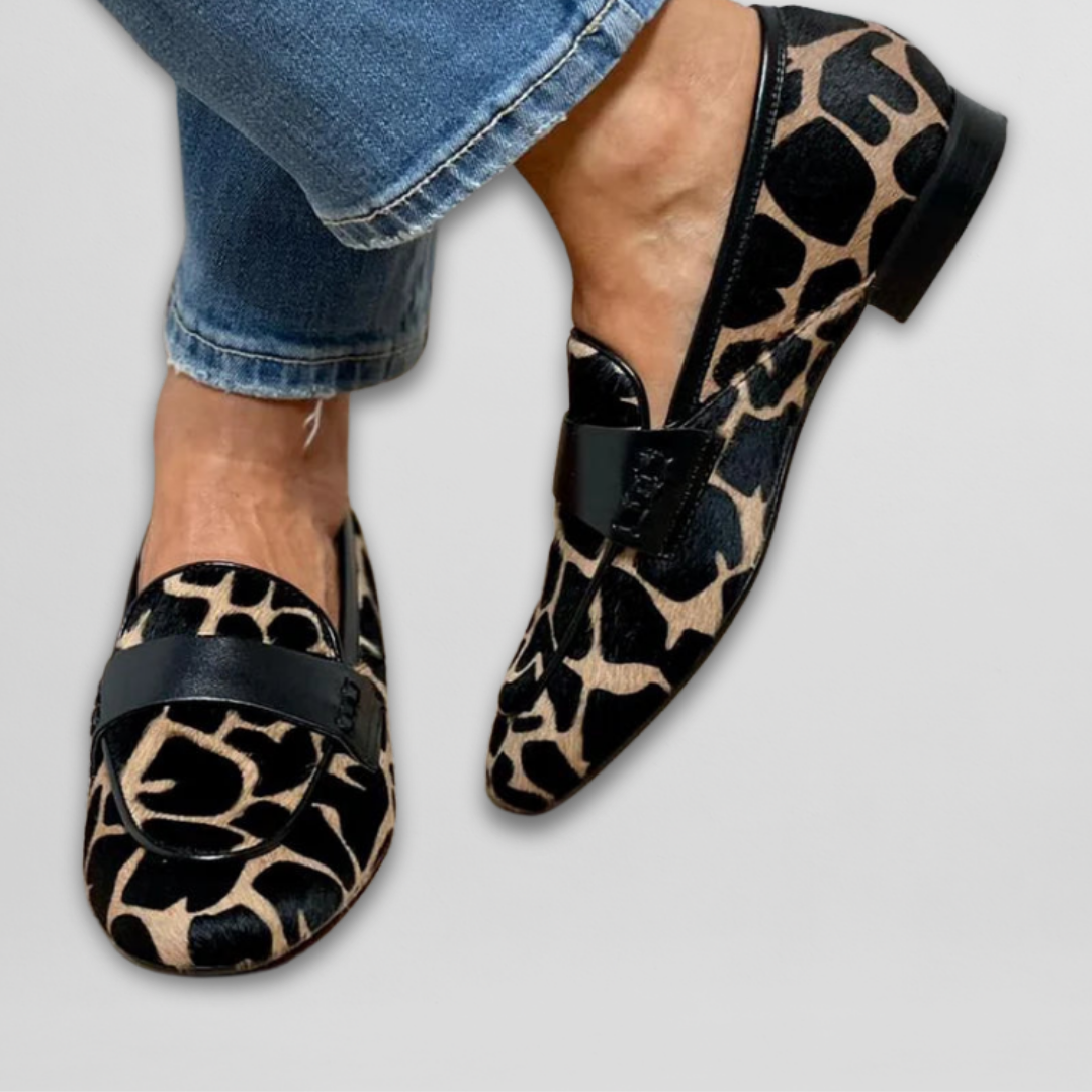 Loafer à imprimé léopard tendance pour un style audacieux